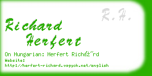 richard herfert business card